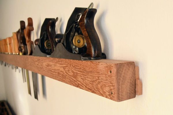 Hand tool rack with French cleat