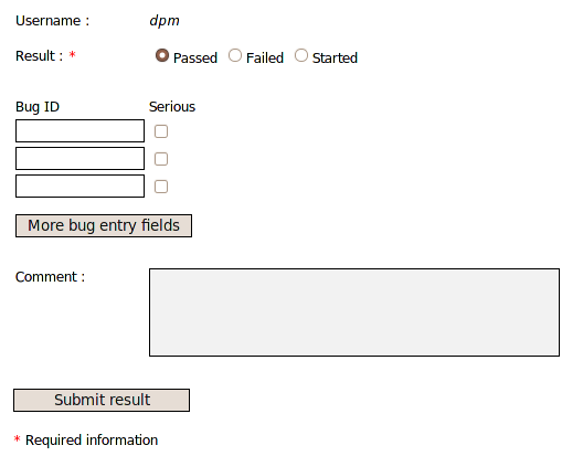 Reporting ISO test results