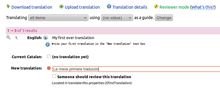 Translations Training